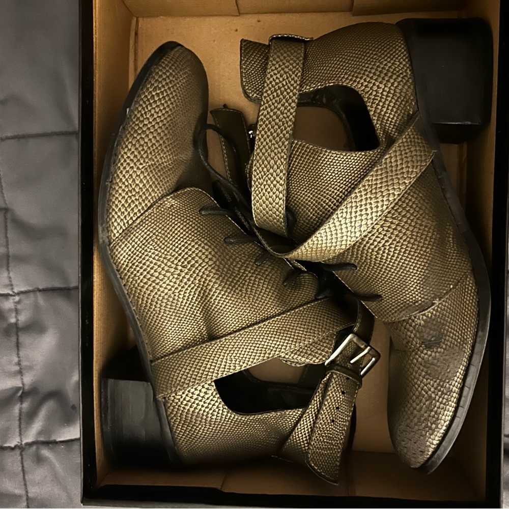 Nasty Gal cutout boots - size 10